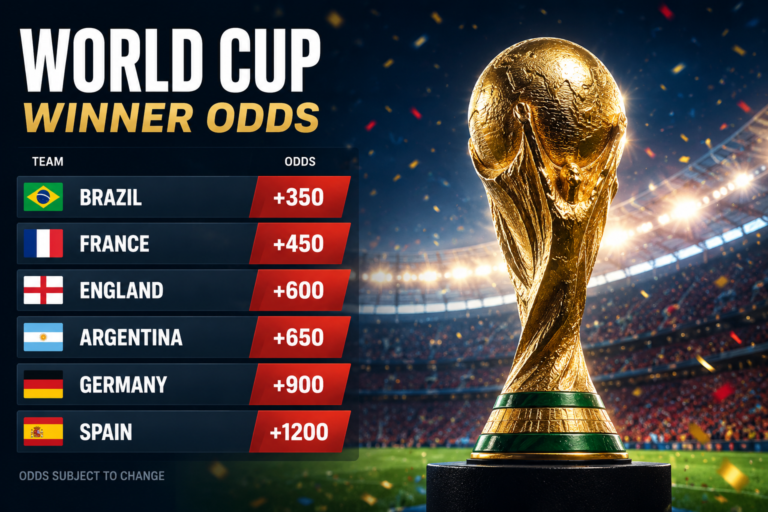 World Cup winner odds futures betting