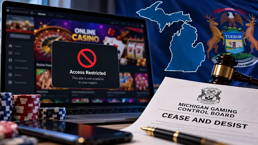 Michigan offshore casino enforcement targeting 33 online gambling operators